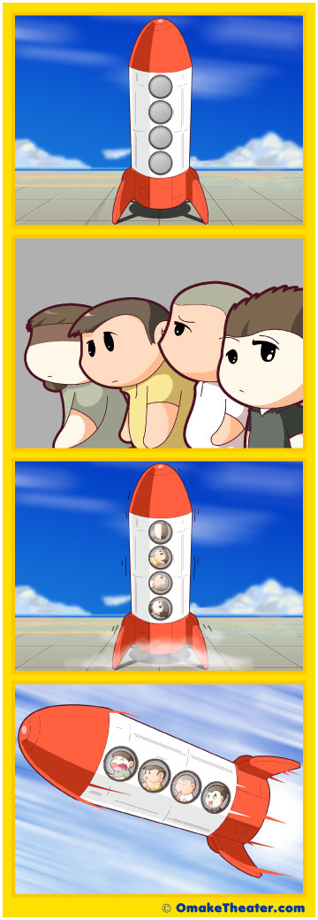 Friday 4Koma 第51話 - Ground Control to Major Tom 「4コマ漫画」 Friday 4Koma 第51話 - Ground Control to Major Tom 「4コマ漫画」