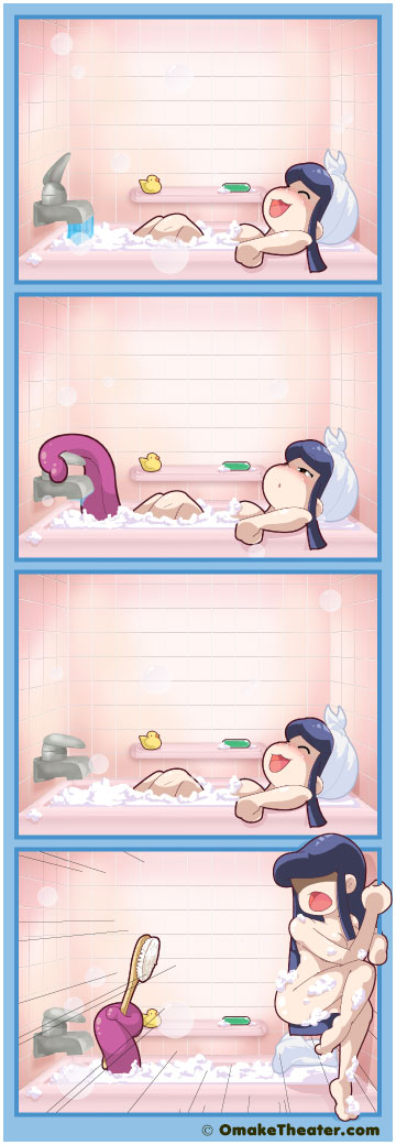 Friday 4Koma 第106話 - Bath Time 「4コマ漫画」 Friday 4Koma 第106話 - Bath Time 「4コマ漫画」
