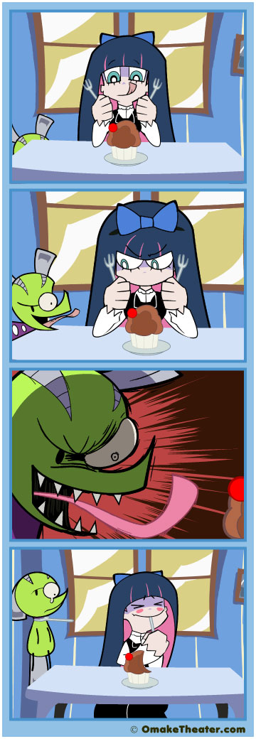 Friday 4Koma 第114話 - Pastry & Stocking with Gluttony 「4コマ漫画」 Friday 4Koma 第114話 - Pastry & Stocking with Gluttony 「4コマ漫画」