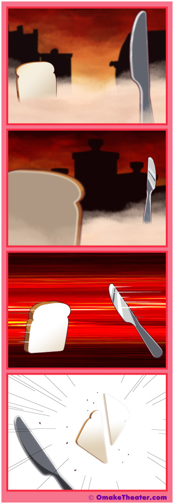 Friday 4Koma 第224話 - A Single Slice of Bread 「4コマ漫画」 Friday 4Koma 第224話 - A Single Slice of Bread 「4コマ漫画」