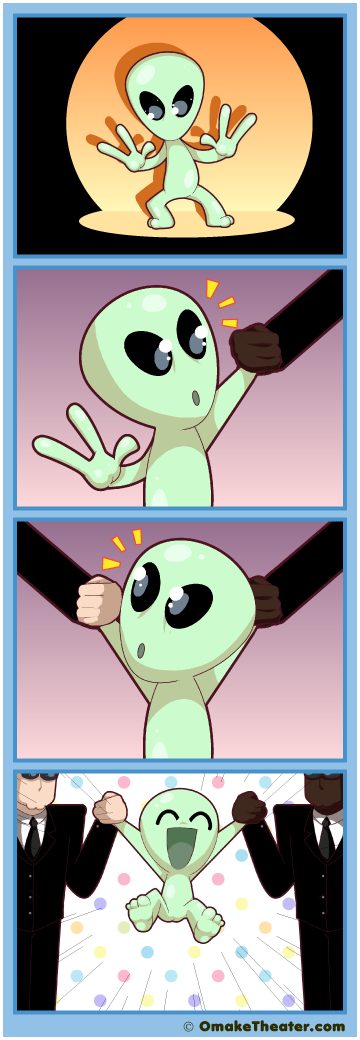 Friday 4Koma 第374話 - Alien Encounter 「4コマ漫画」 Friday 4Koma 第374話 - Alien Encounter 「4コマ漫画」