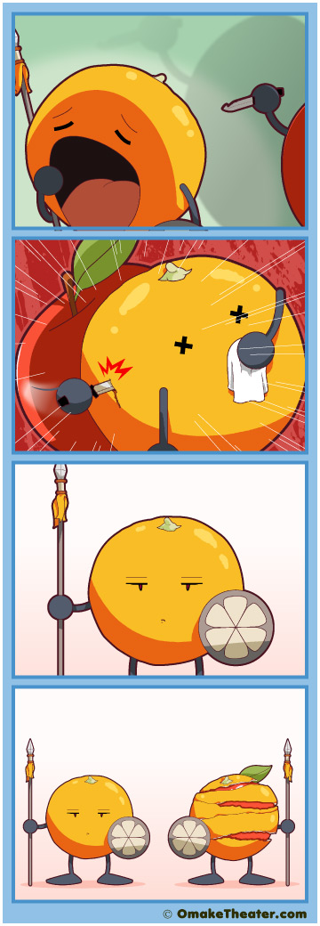 Friday 4Koma 第254話 - Apples and Oranges 「4コマ漫画」 Friday 4Koma 第254話 - Apples and Oranges 「4コマ漫画」