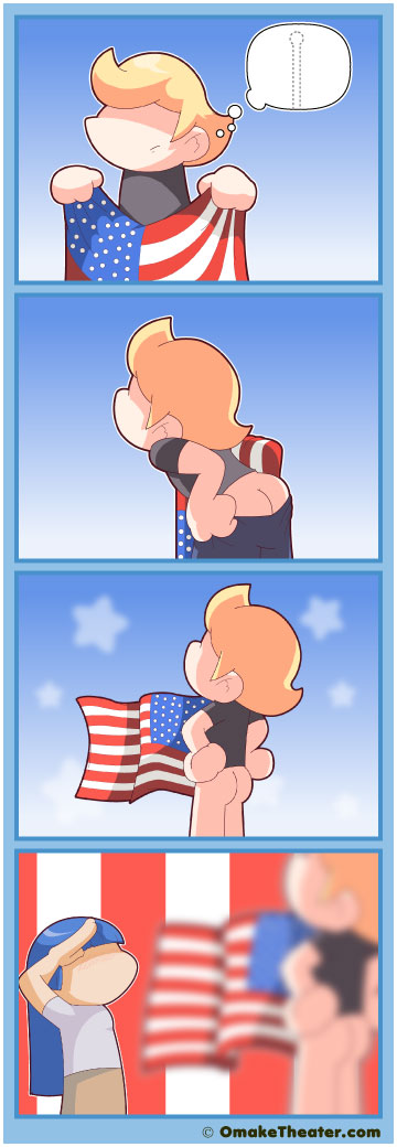 Friday 4Koma 第270話 - Flag-waving 「4コマ漫画」 Friday 4Koma 第270話 - Flag-waving 「4コマ漫画」