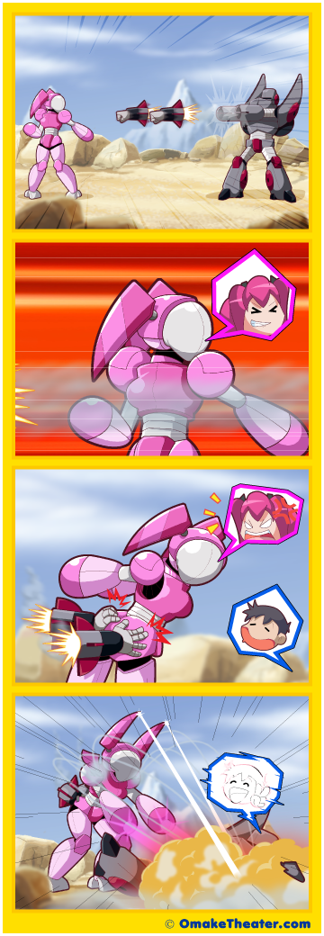Friday 4Koma 第399話 - Giant Robots Fighting 「4コマ漫画」 Friday 4Koma 第399話 - Giant Robots Fighting 「4コマ漫画」