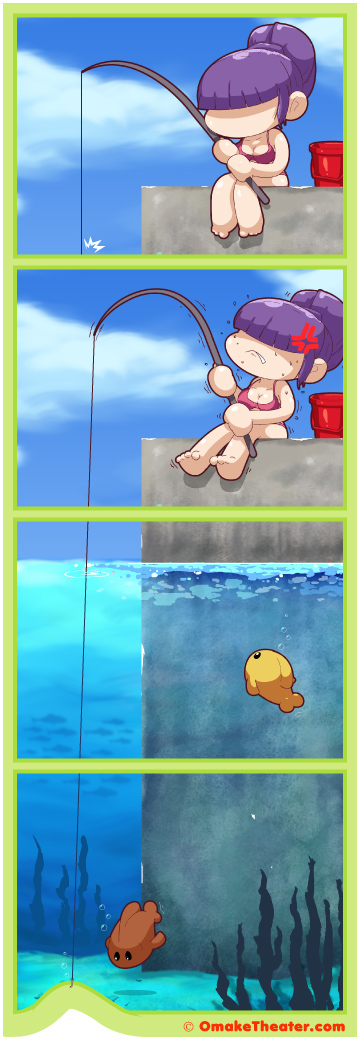 Friday 4Koma 第285話 - Gone Fishing 「4コマ漫画」 Friday 4Koma 第285話 - Gone Fishing 「4コマ漫画」