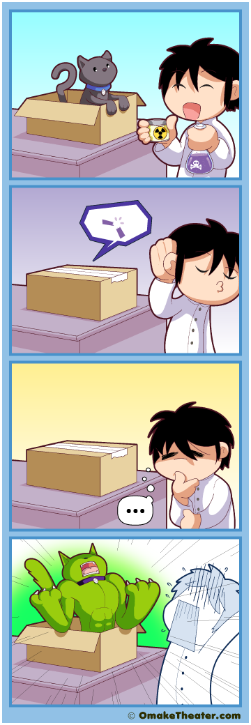 Friday 4Koma 第378話 - Schrödinger’s Cat 「4コマ漫画」 Friday 4Koma 第378話 - Schrödinger’s Cat 「4コマ漫画」