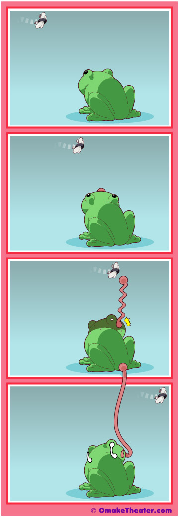 Friday 4Koma 第160話 - Tongue in Cheek 「4コマ漫画」 Friday 4Koma 第160話 - Tongue in Cheek 「4コマ漫画」