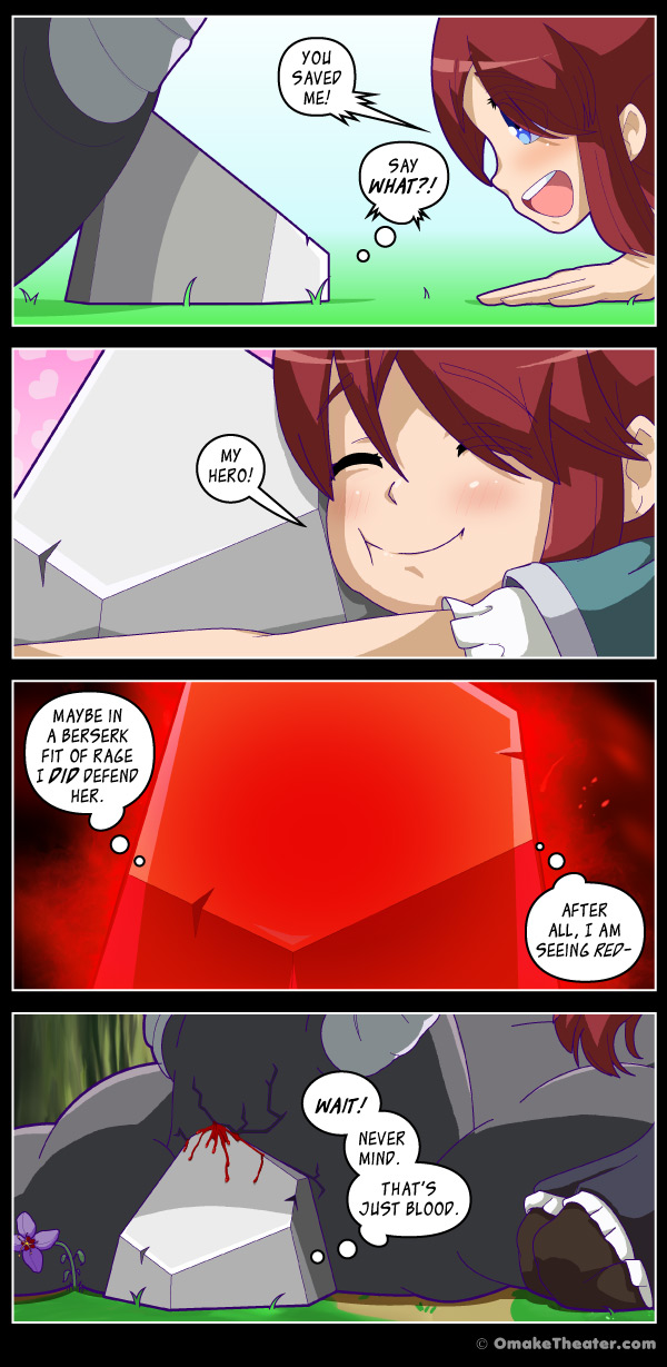 Hello there, gorgeous. Why don't you ditch this stiff and we can go have some fun? In Another World as a Rock 第11話 - A Tough Road Ahead (Part 9)