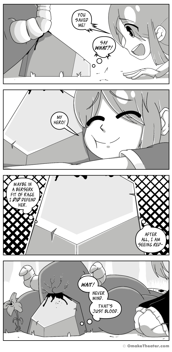 Hello there, gorgeous. Why don't you ditch this stiff and we can go have some fun? In Another World as a Rock 第11話 - A Tough Road Ahead (Part 9)